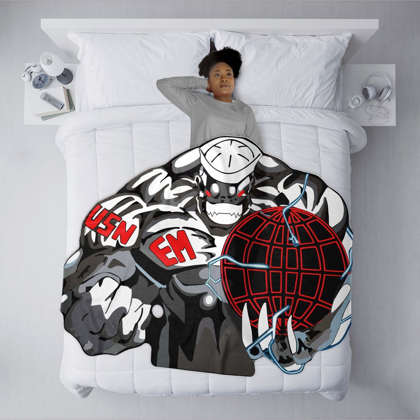 Electrician's Mate Mascot-Freeform Blanket
